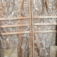 Womens Koral Laser Cut Long Leather Jacket-3