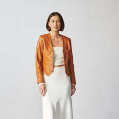 Womens Manchester Leather Jacket-19