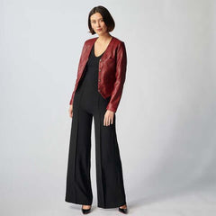 Womens Manchester Leather Jacket-25