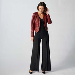 Womens Manchester Leather Jacket-26