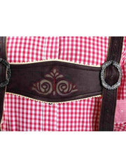 Bavarian Lederhosen Ladies Eva With Pink Embroidery-6